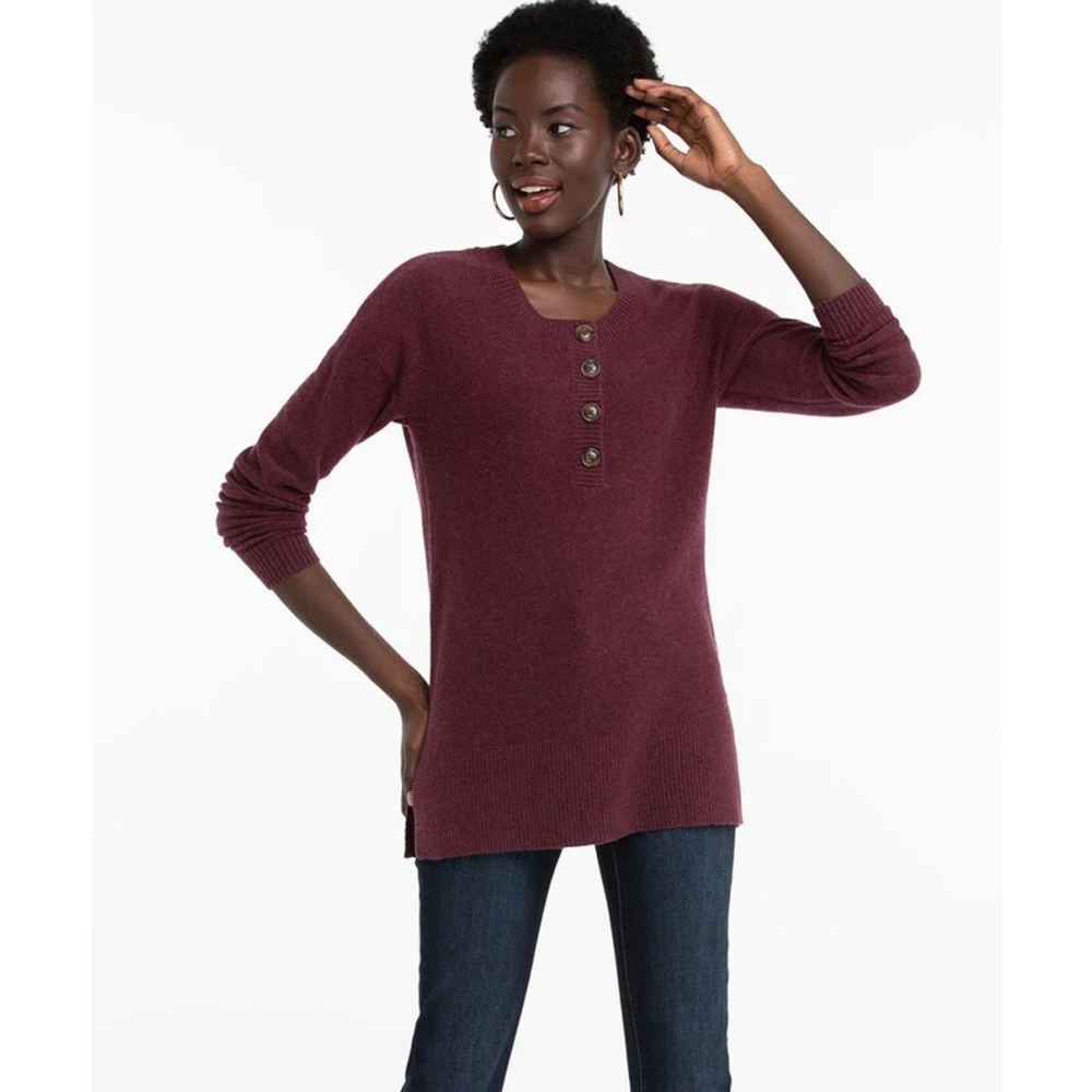 NWT Rickis Henley Tunic Sweater XXL SUPER SOFT Cottagecore Luxe Cozycore Hygge